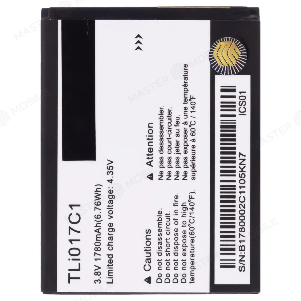 Аккумулятор для Alcatel OT-5017 / OT-5019 Pixi 3 (TLi017C1)  фото №1