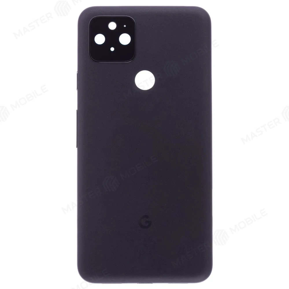 Задняя крышка для Google Pixel 5 (GD1YQ/GTT9Q/G5NZ6) (черный) (в сборе со стеклом камеры) фото №1
