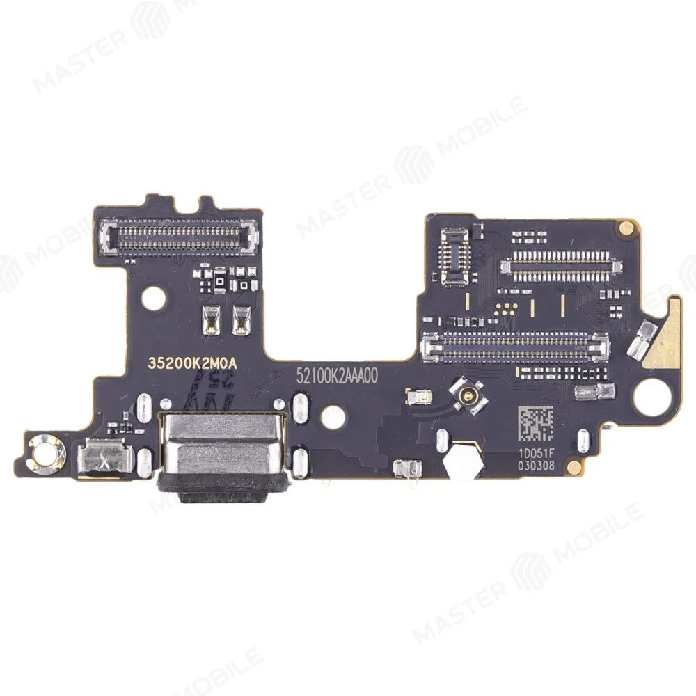 Нижняя плата для Xiaomi Mi 11 5G (M2011K2G) с комп. + разъем зарядки + разъём SIM + микрофон (ORIG100)  фото №1