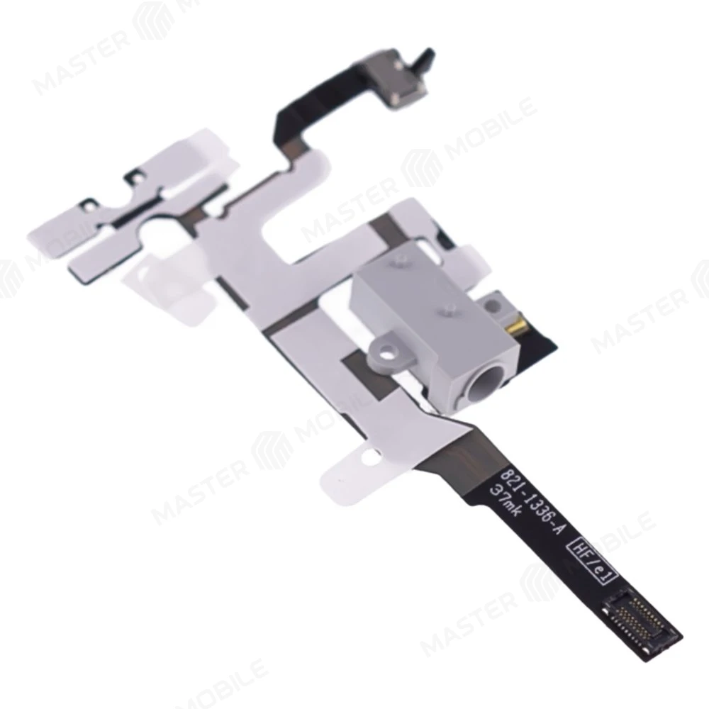 Шлейф для Apple iPhone 4s с комп. (на кнопки громкости) + разъем гарнитуры + микрофон (белый)  фото №3