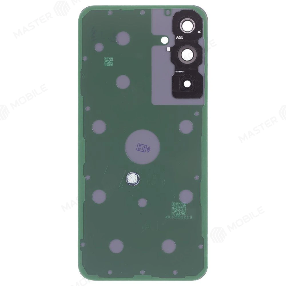 Задняя крышка для Samsung A556 Galaxy A55 5G (черный) (в сборе со стеклом камеры) (ORIG100) фото №2