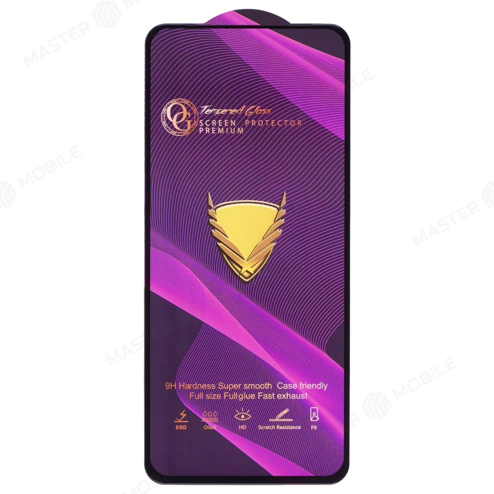 Защитное стекло OG Glass (3 в 1) для Tecno Spark 20 (KJ5) / Spark 20C (BG7n) / Infinix Smart 8 (X6525) / Smart 8 Plus (X6526) (черный) фото №1