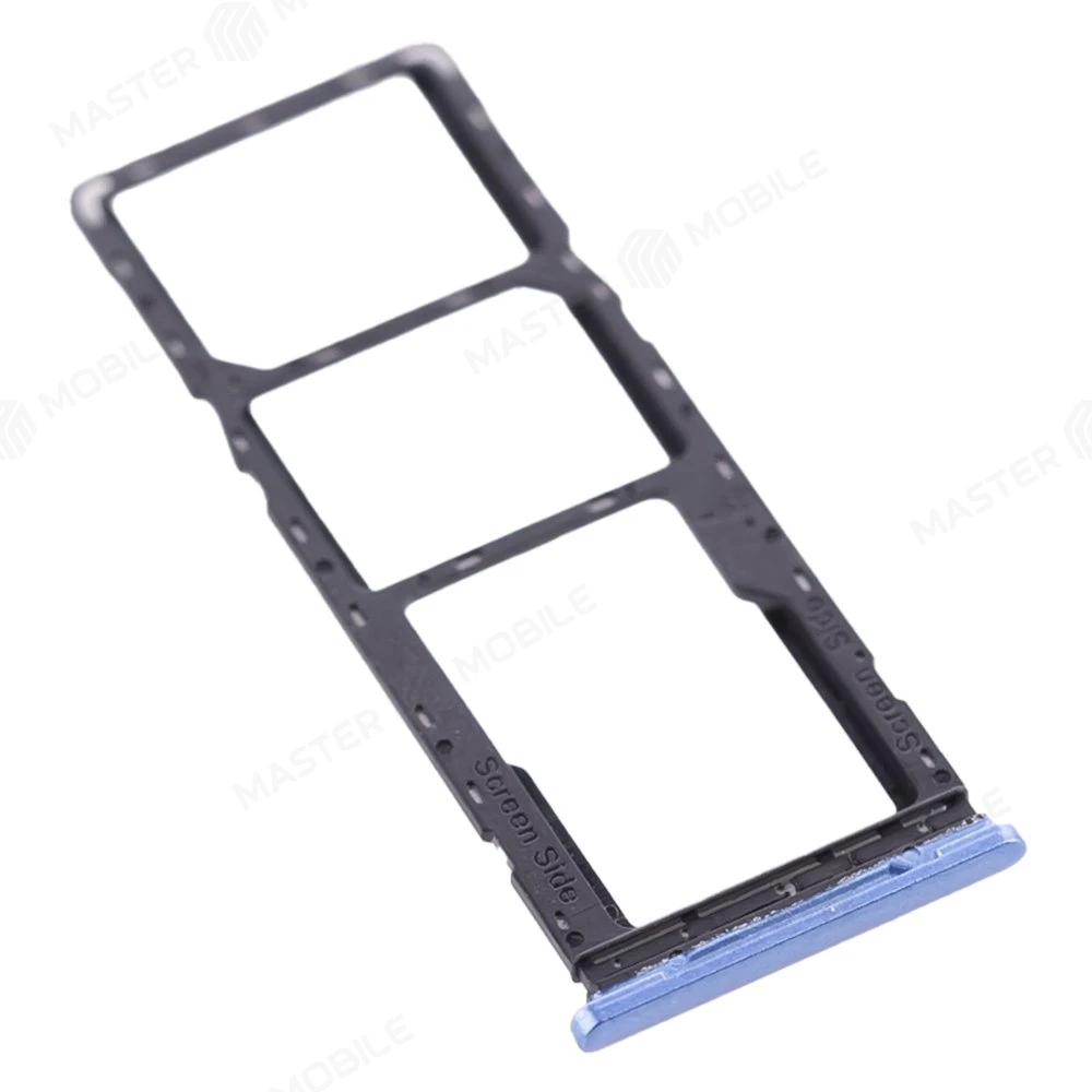 Держатель сим-карты для Tecno Spark 7 (KF6N) (синий) фото №3