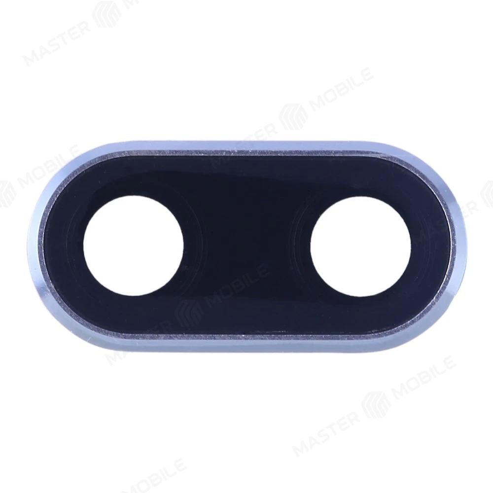 Стекло задней камеры для Huawei Honor 10 (COL-L29) (в рамке) (серый) фото №1