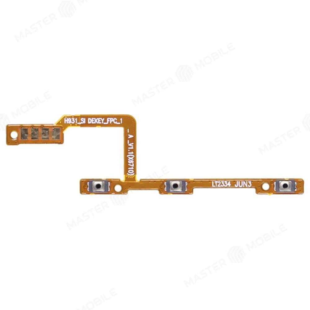 Шлейф для Tecno Camon 20 Pro 5G (CK8n) / Infinix Note 30 VIP (X6710) с комп. (на кнопку включения и кнопки громкости)  фото №1