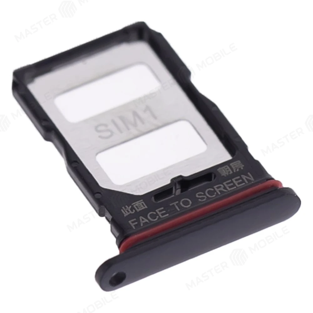 Держатель сим-карты для Xiaomi 12T (22071212AG) / 12T Pro (22081212UG) (черный) фото №3