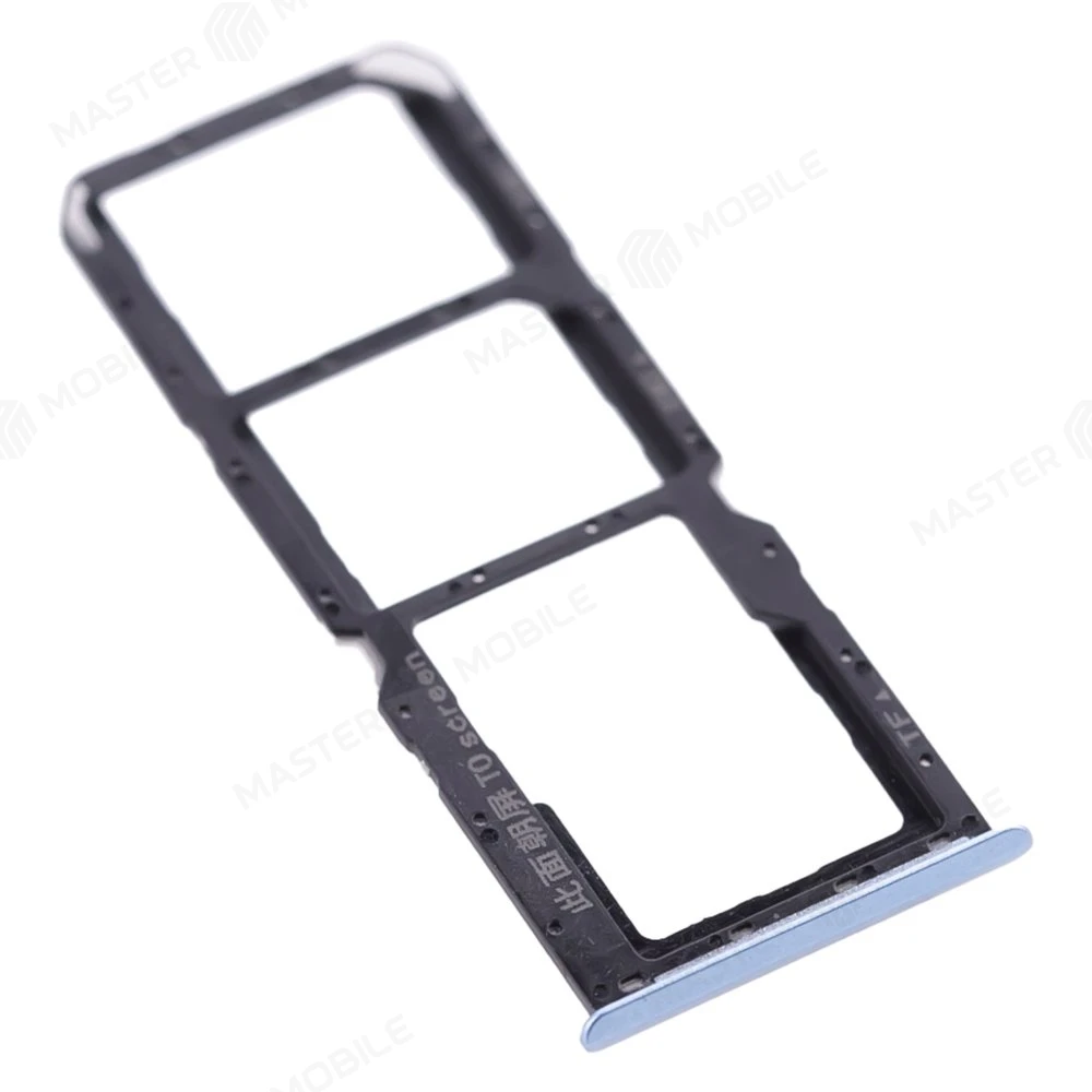 Держатель сим-карты для Realme C21Y (RMX3261/RMX3263) (голубой) фото №3