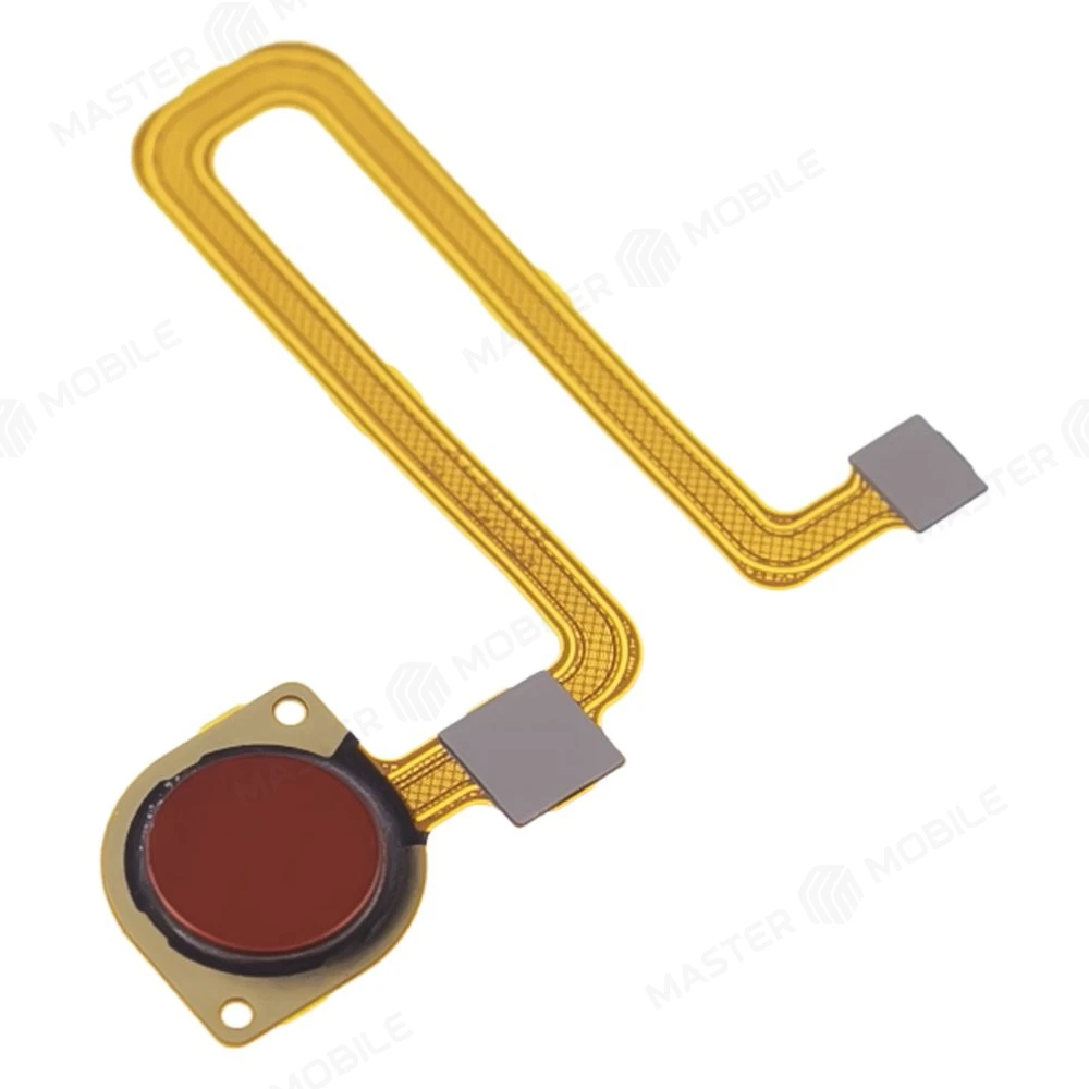 Шлейф для Xiaomi Redmi 9C (M2006C3MG) / Redmi 10A (220233L2G) с комп. + сканер отпечатка пальца (оранжевый)  фото №3