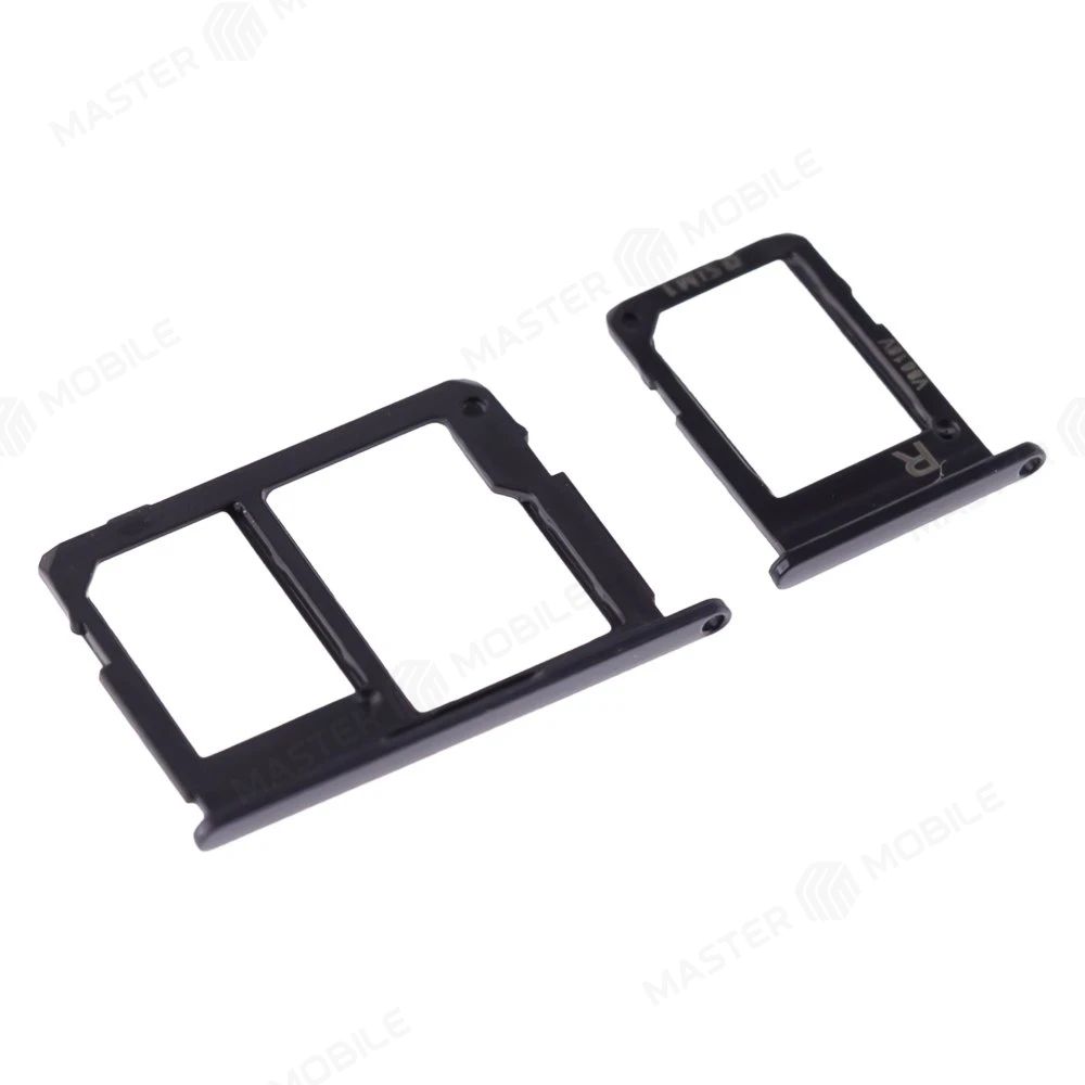 Держатель сим-карты для Samsung G570 Galaxy J5 Prime / G610 Galaxy J7 Prime (черный) фото №3