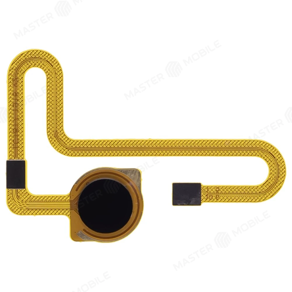 Шлейф для Xiaomi Redmi Note 8 (M1908C3JG) / Redmi Note 8 2021 (M1908C3JGG) с комп. + сканер отпечатка пальца (черный)  фото №1