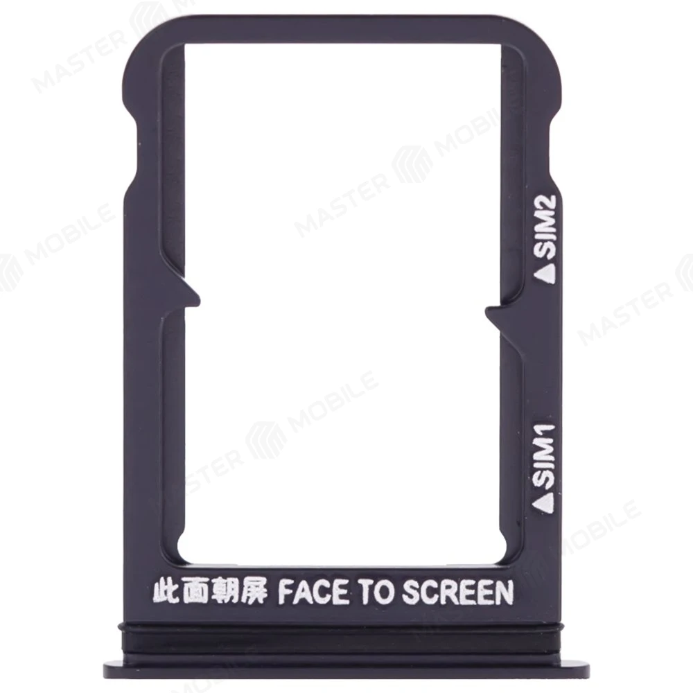 Держатель сим-карты для Xiaomi Mi 8 (M1803E1A) (черный)  фото №1