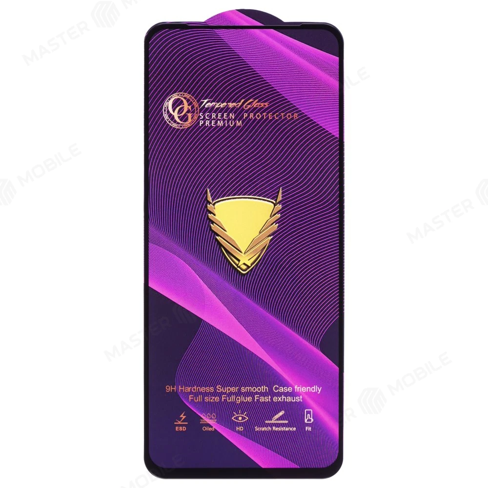 Защитное стекло OG Glass (3 в 1) для Tecno Pova 6 Neo 4G (LI6) (черный) фото №1