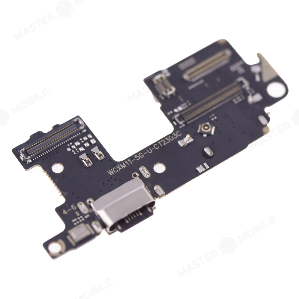 Нижняя плата для Xiaomi Mi 11 5G (M2011K2G) с комп. + разъем зарядки + разъём SIM + микрофон  фото №3