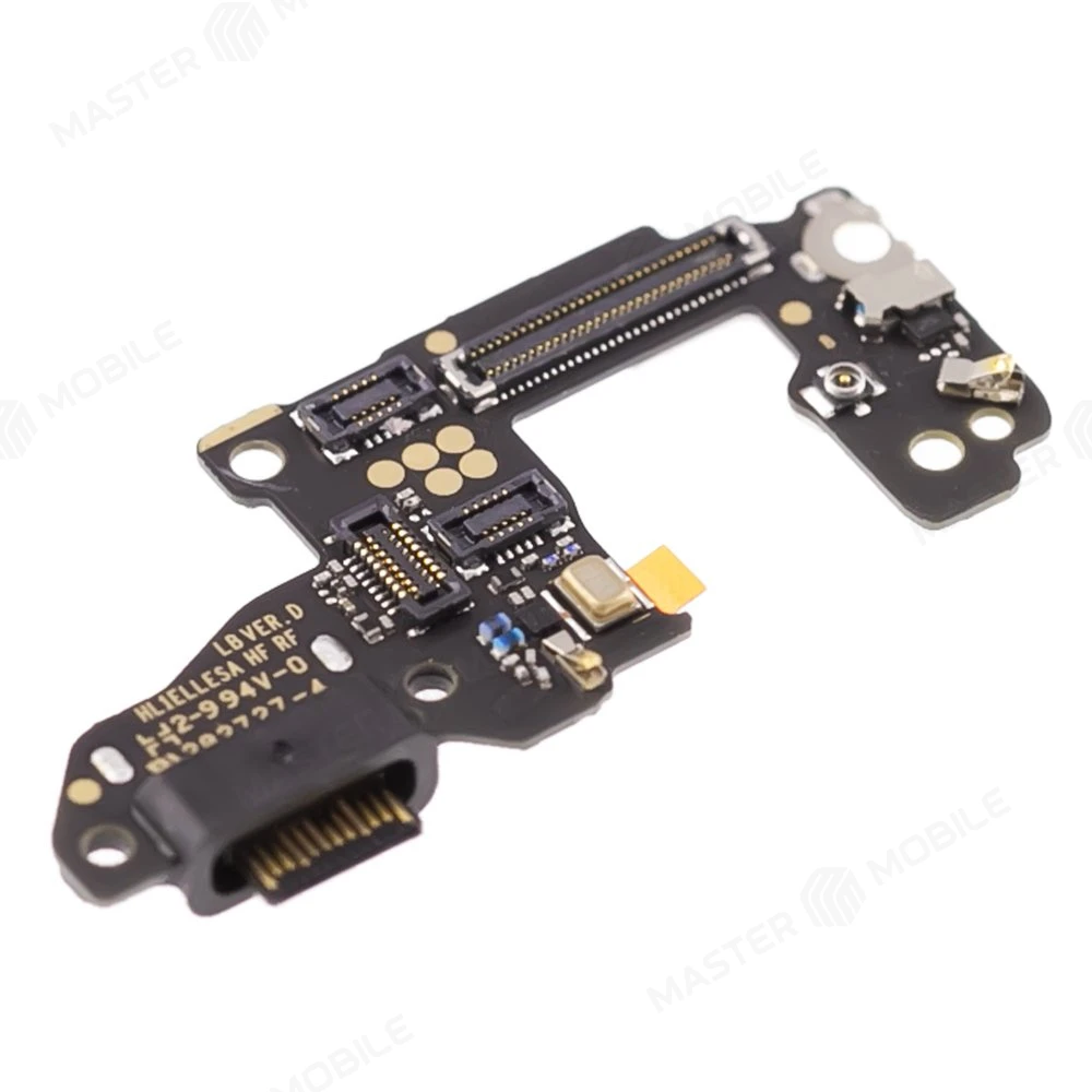 Нижняя плата для Huawei P30 (ELE-L29) с комп. + разъем зарядки + микрофон (ORIG100)  фото №3