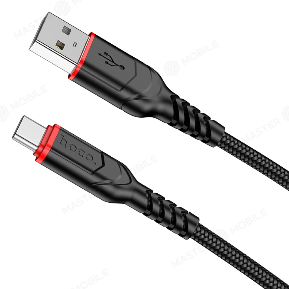 Дата-кабель Hoco X59 USB - TypeC 1 м (черный) фото №1