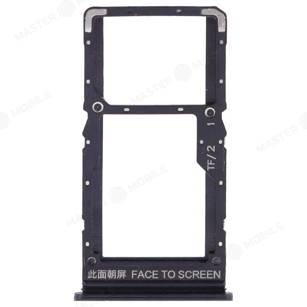 Держатель сим-карты для Xiaomi Redmi Note 10T 5G (M2103K19Y) (черный)  фото №1