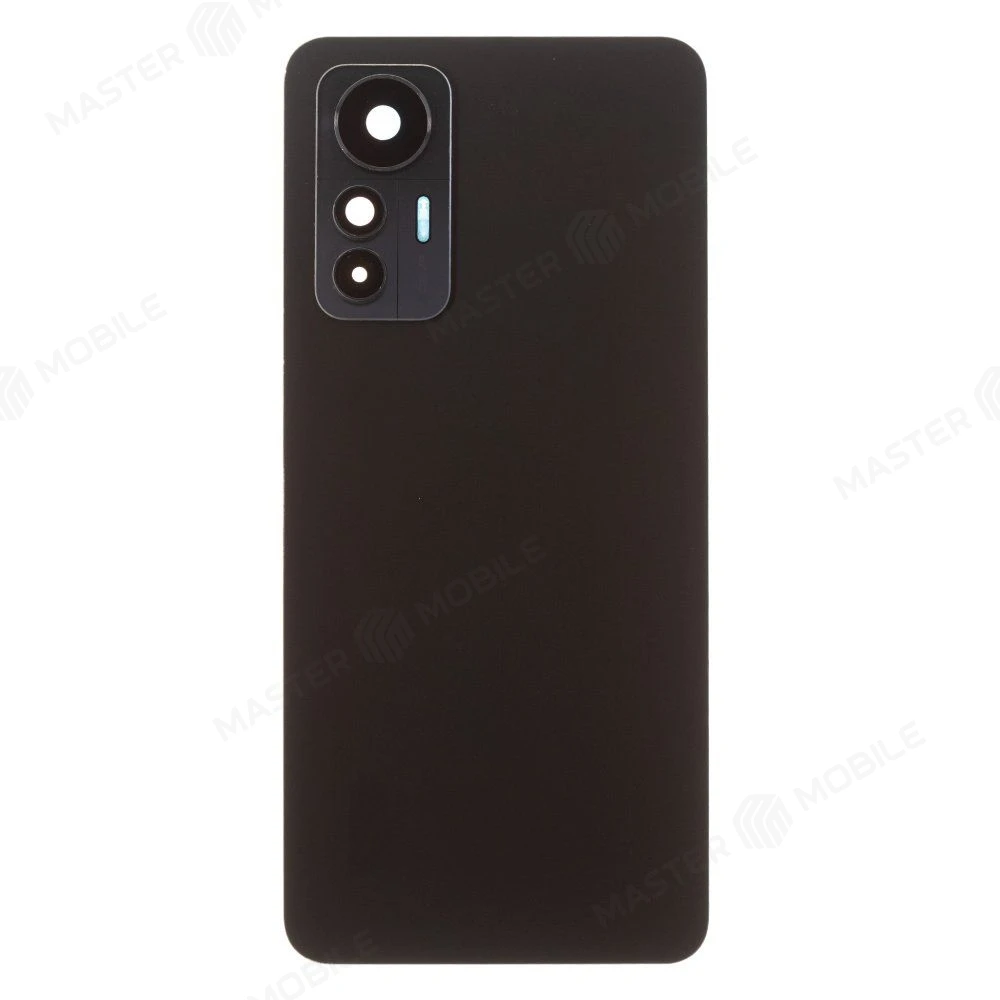 Задняя крышка для Xiaomi 12 Lite (2203129G) (черный) (в сборе со стеклом камеры) фото №1