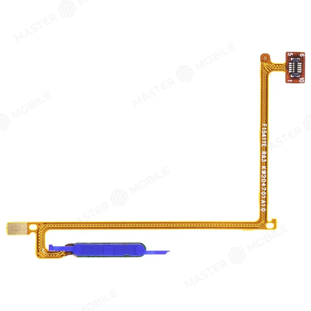 Шлейф для Vivo Y20 (V2027) с комп. + сканер отпечатка пальца (синий) фото №2