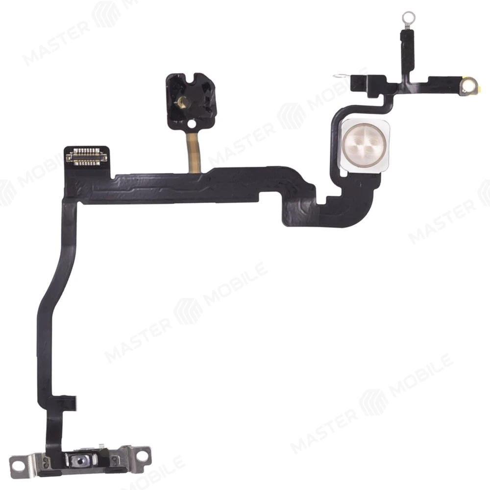 Шлейф для Apple iPhone 11 Pro Max с комп. (на кнопку включения) + микрофон + вспышка (ORIG100) фото №1