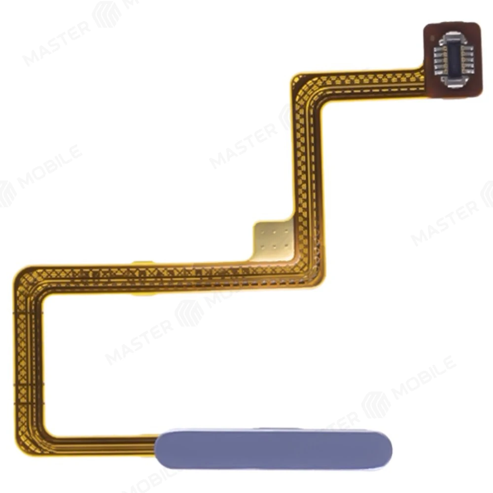 Шлейф для Xiaomi Redmi Note 11 Pro+ 5G (21091116UG) с комп. + сканер отпечатка пальца (кнопка включения) (голубой)  фото №1