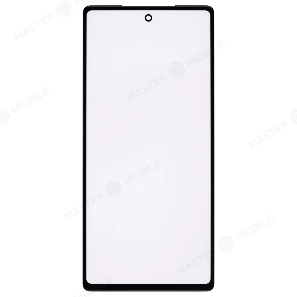 Стекло модуля для Google Pixel 6A (GX7AS/GB62Z/G1AZG/GB17L) + OCA (черный) фото №1