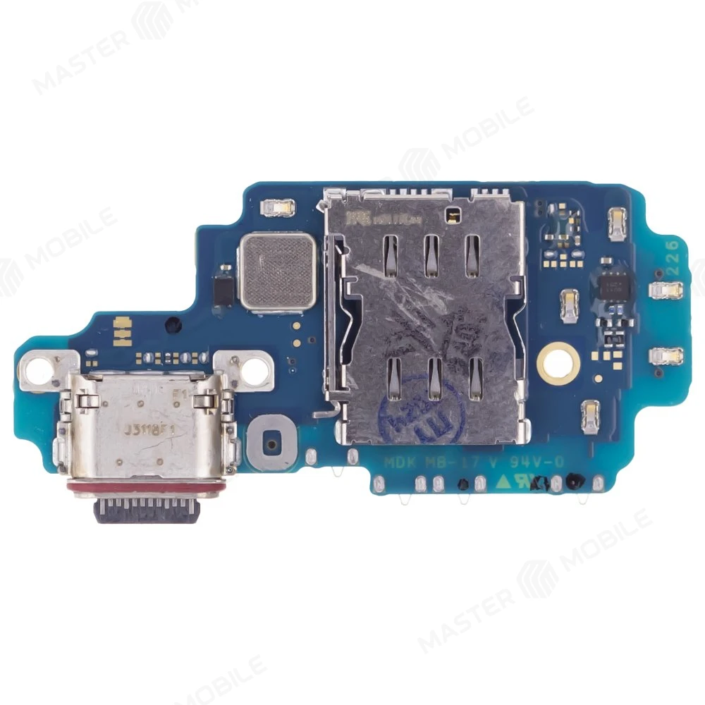 Нижняя плата для Samsung S918 Galaxy S23 Ultra с комп. + разъем зарядки + микрофон + разъем SIM (ORIG100) фото №2