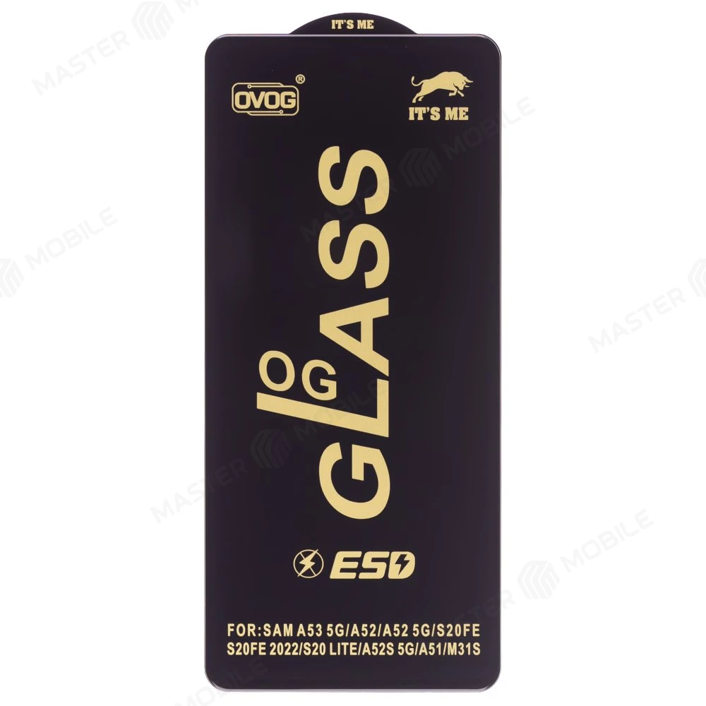 Защитное стекло OG Glass для Samsung A525 Galaxy A52 / A536 Galaxy A53 5G / M317 Galaxy M31s / G780 Galaxy S20 FE и др. (черный) фото №1