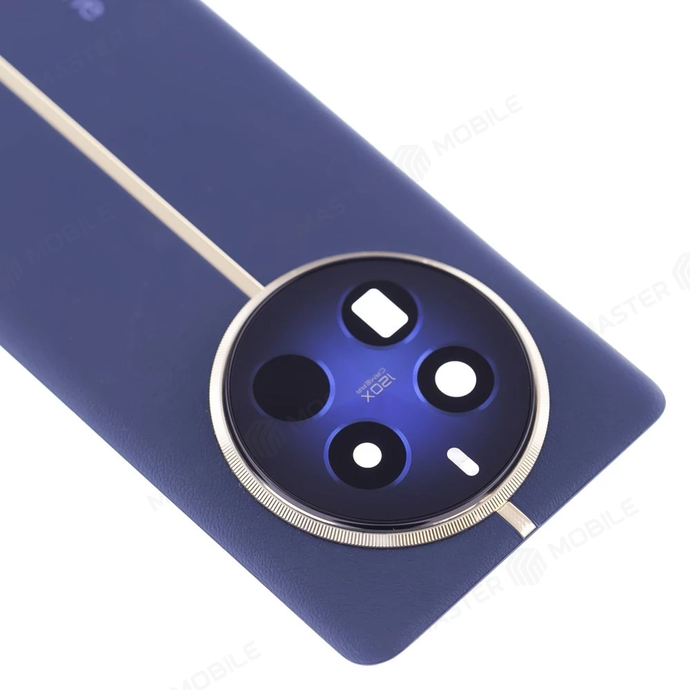 Задняя крышка для Realme 12 Pro+ (RMX3840) (синий) (в сборе со стеклом камеры) фото №3