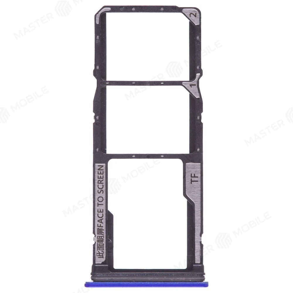 Держатель сим-карты для Xiaomi Poco M5s (2207117BPG) (голубой) фото №1