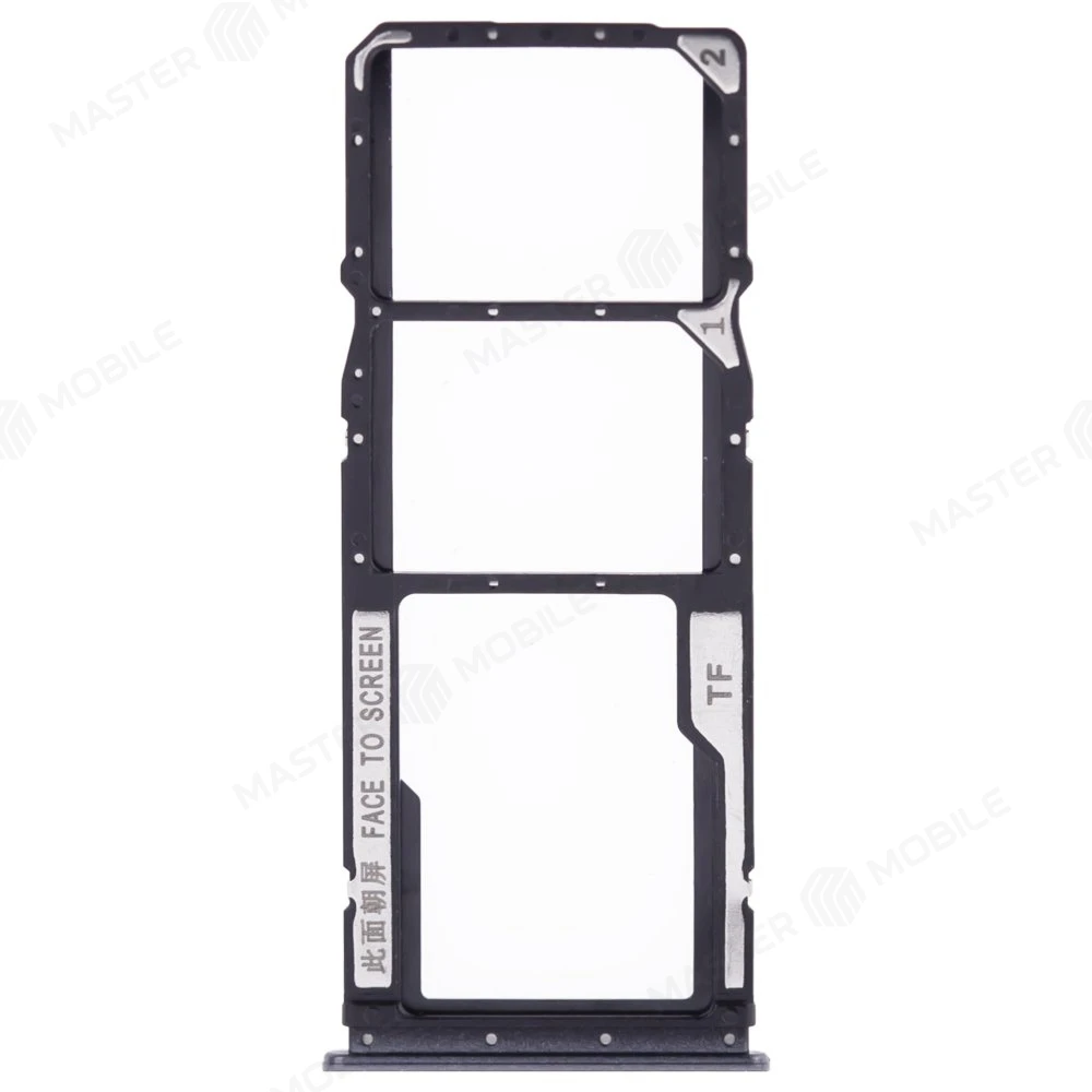 Держатель сим-карты для Xiaomi Redmi 10 (21061119DG) (черный)  фото №1