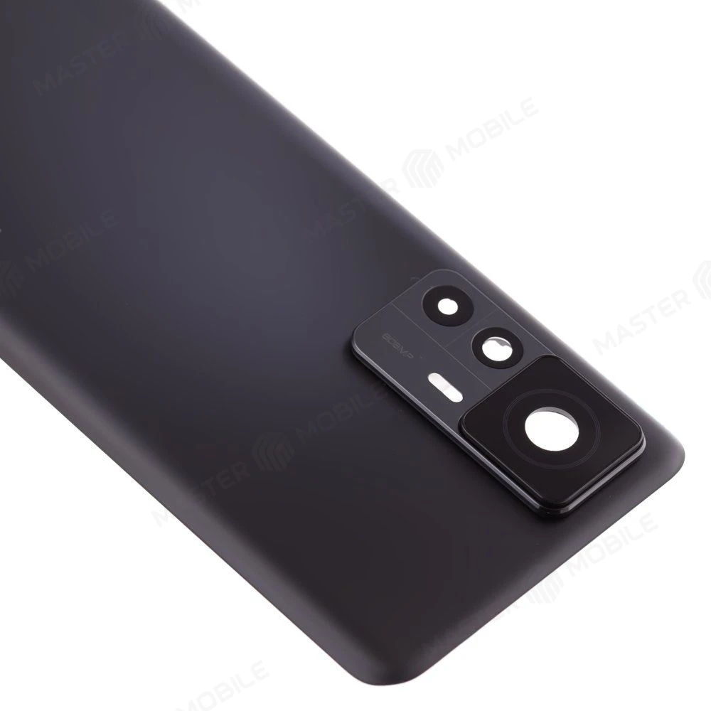 Задняя крышка для Xiaomi 12T Pro (22081212UG) (черный) (в сборе со стеклом камеры) (ORIG100) фото №3