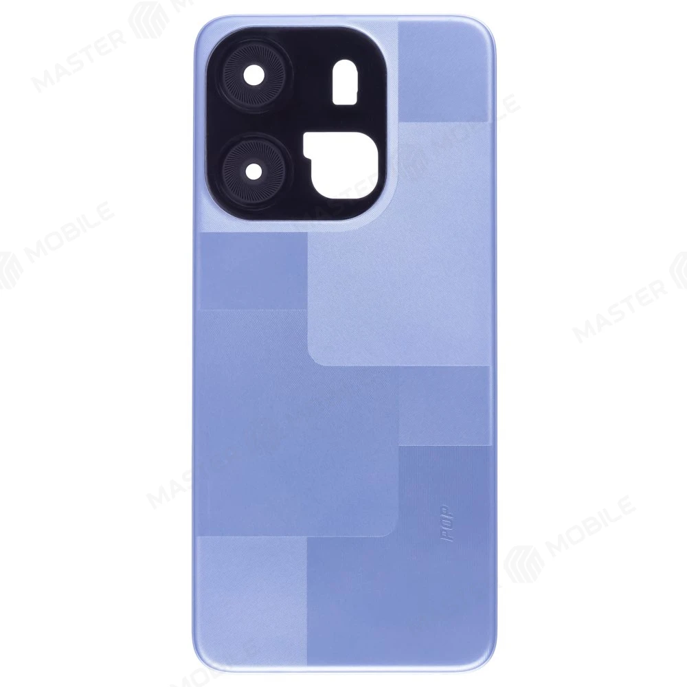 Задняя крышка для Tecno Pop 7 (BF6) (голубой) фото №1