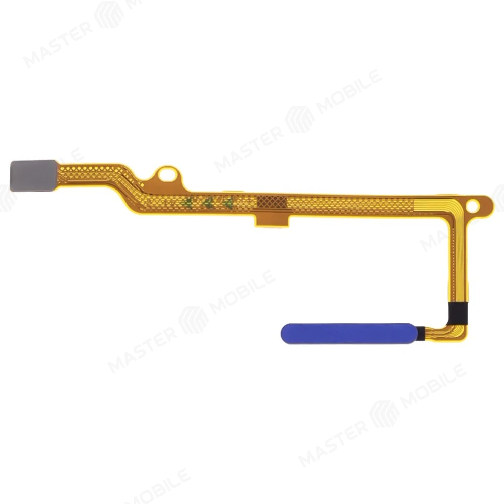 Шлейф для Huawei Honor X9 (ANY-LX1) с комп. + сканер отпечатка пальца (кнопка включения) (синий)  фото №1