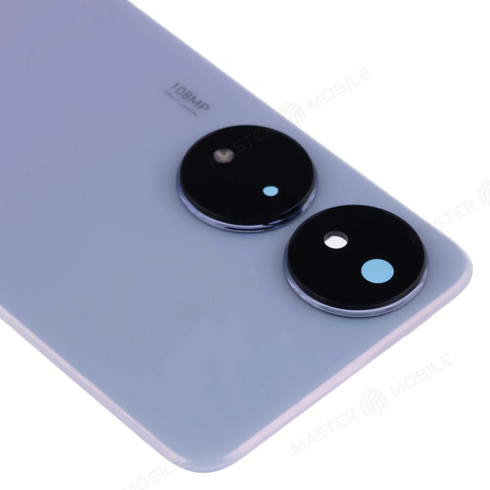 Задняя крышка для Huawei Honor X7b (CLK-LX1) (голубой) (в сборе со стеклом камеры) фото №3