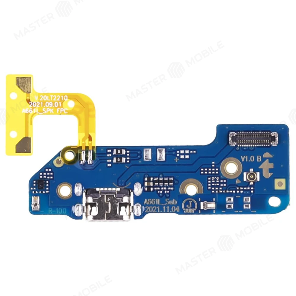 Нижняя плата для Itel A49 с комп. + разъем зарядки + микрофон  фото №1