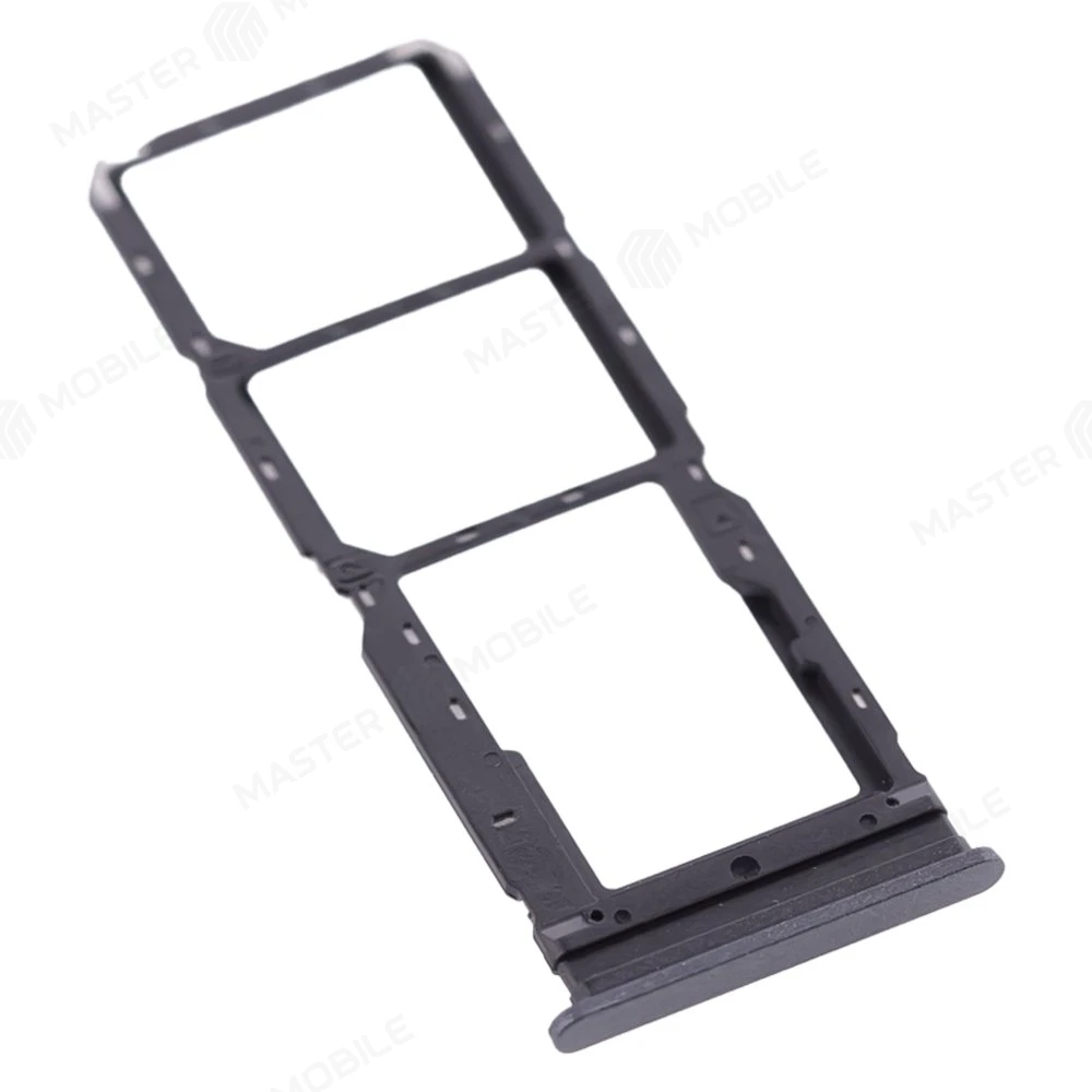 Держатель сим-карты для Vivo Y16 (V2204) (черный) фото №3