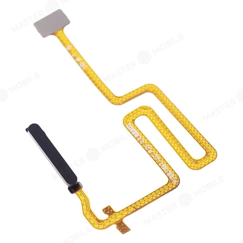 Шлейф для OPPO A57s (CPH2385) с комп. + сканер отпечатка пальца (кнопка включения) (черный)  фото №3