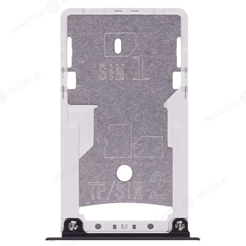 Держатель сим-карты + карты памяти (MicroSD) для Xiaomi Redmi Note 4 / Redmi Note 4 Pro (черный)  фото №1