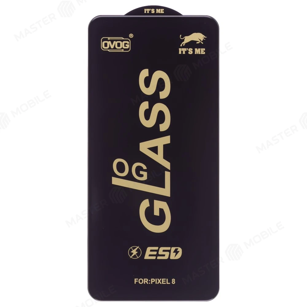 Защитное стекло OG Glass тех. пак. для Google Pixel 8 (GKWS6/G9BQD/GZPFO/GPJ41) (черный) фото №1