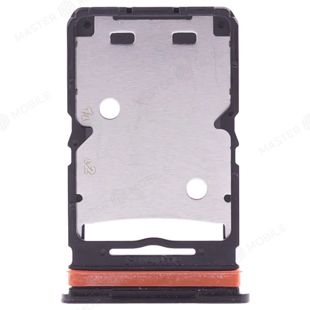 Держатель сим-карты для Tecno Pova 5 Pro 5G (LH8n) (черный) фото №1