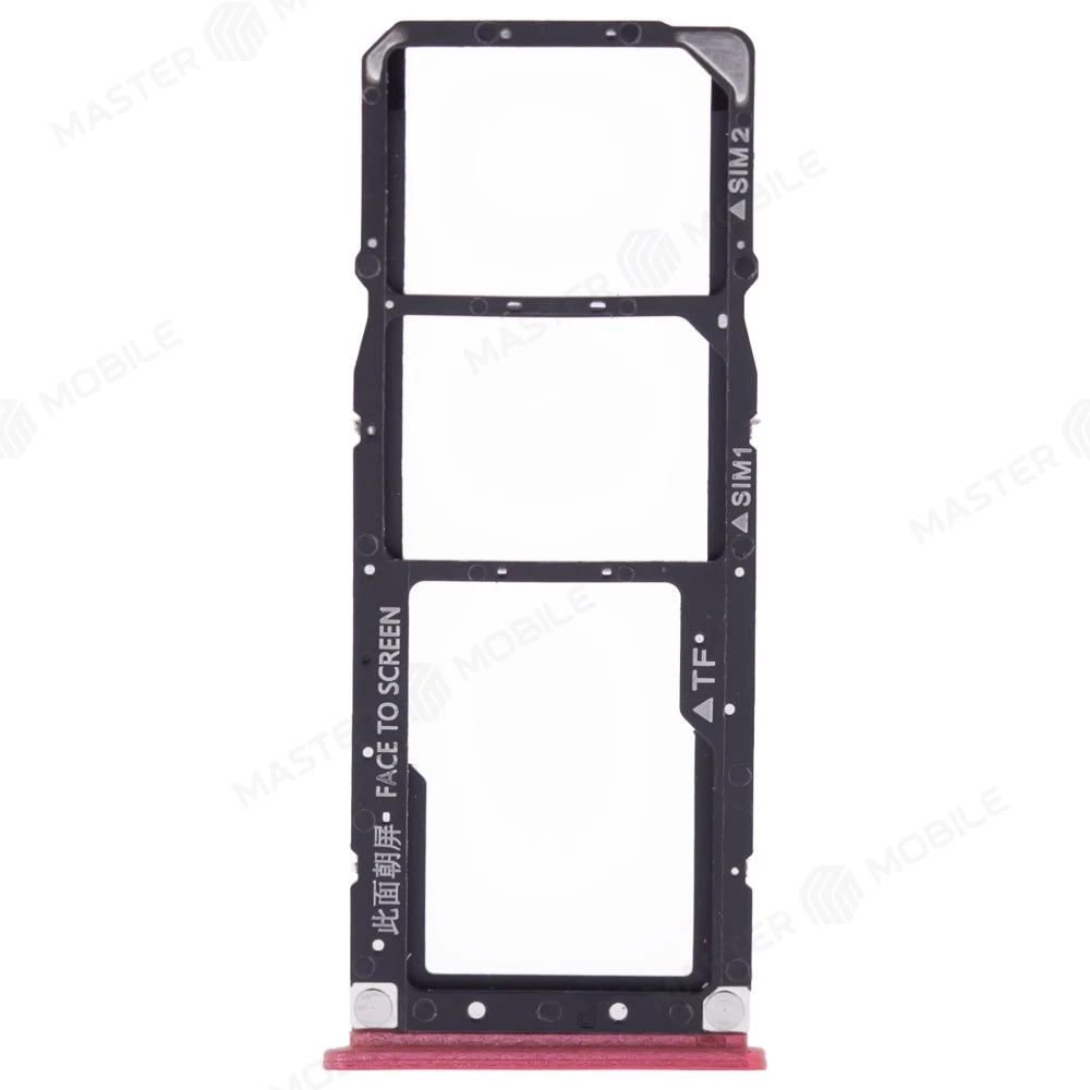 Держатель сим-карты для Xiaomi Mi A2 Lite (M1805D1SG) / Redmi 6 Pro (красный)  фото №1