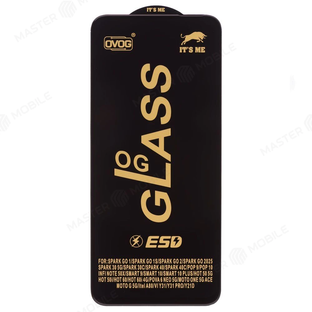 Защитное стекло OG Glass для Infinix Hot 60 5G (X6726) (черный) фото №1