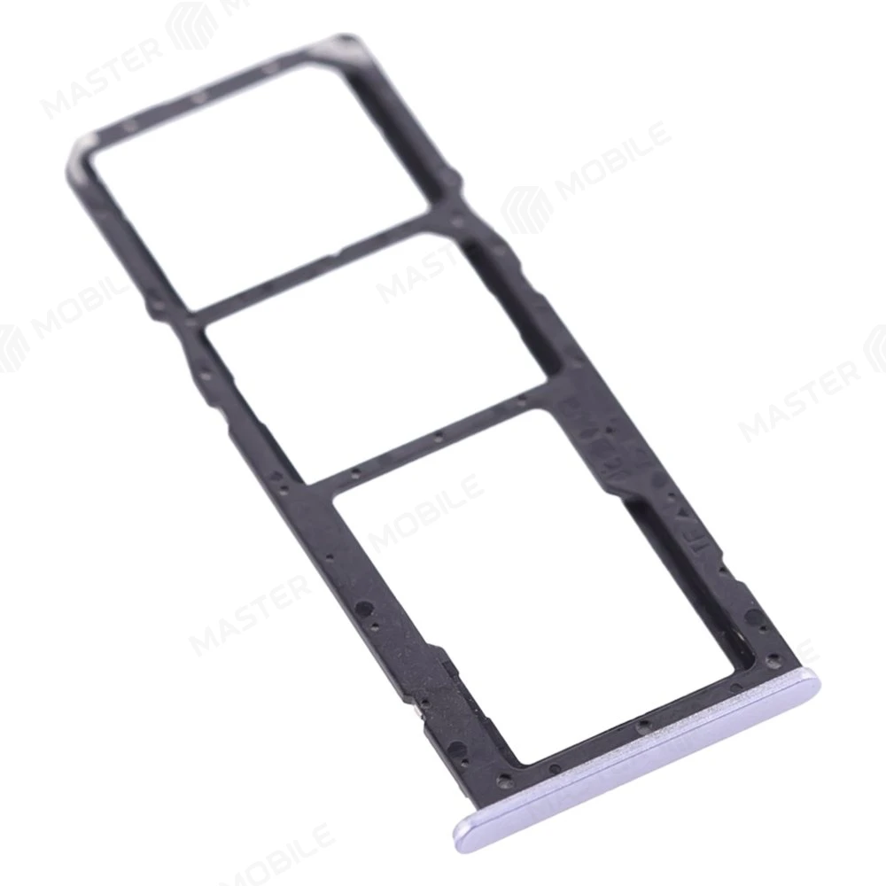 Держатель сим-карты для Realme C31 (RMX3501) (серебристый) фото №3