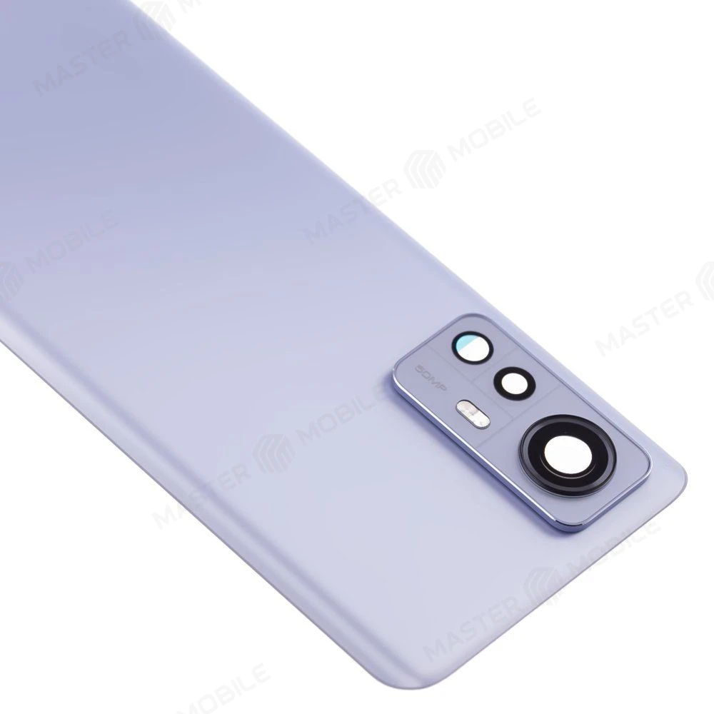 Задняя крышка для Xiaomi 12 (2201123G) / 12X (2112123AG) (синий) (в сборе со стеклом камеры) (ORIG100)  фото №3