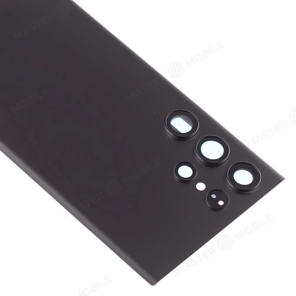 Задняя крышка для Samsung S908 Galaxy S22 Ultra (черный) (в сборе со стеклом камеры) (ORIG100) фото №3