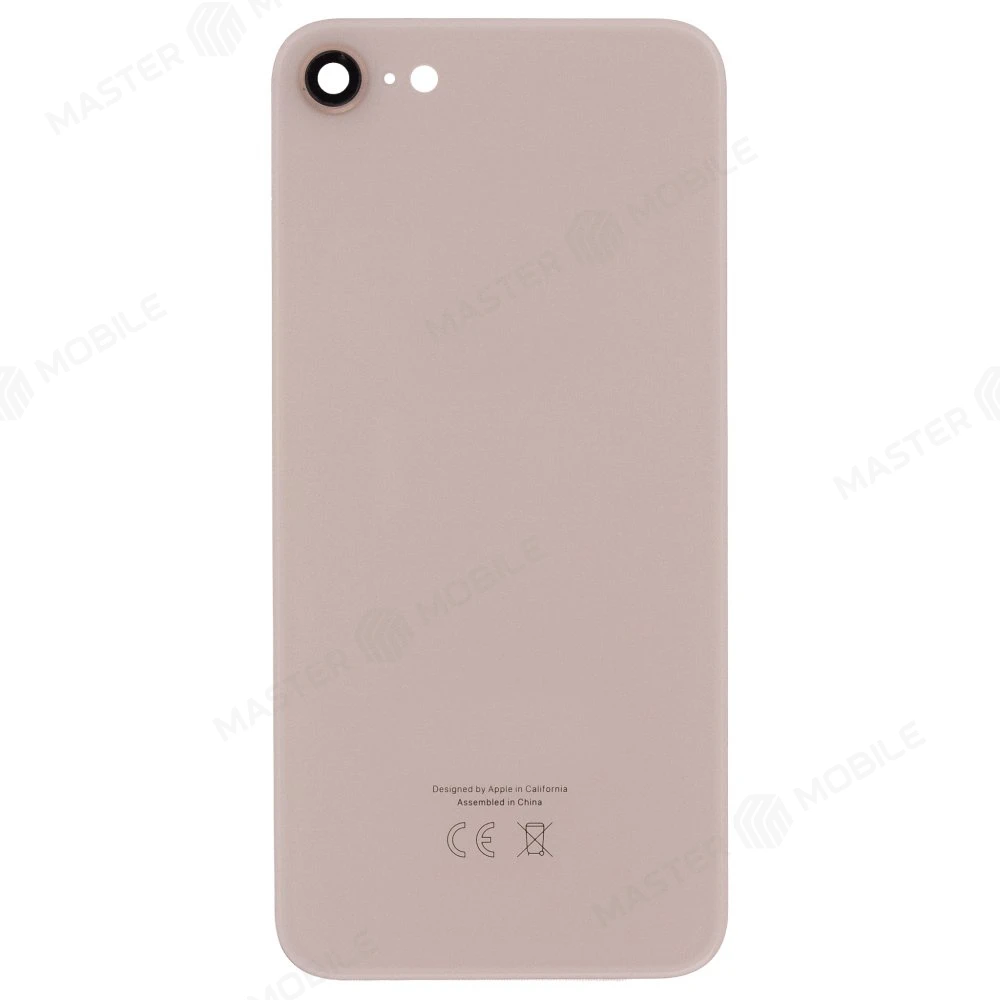 Задняя крышка для Apple iPhone 8 (золотистый) (в сборе со стеклом камеры) (Premium) фото №1