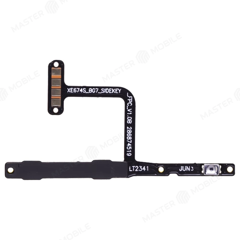 Шлейф для Tecno Spark 20C (BG7n) с комп. (на кнопку включения и кнопки громкости) фото №1