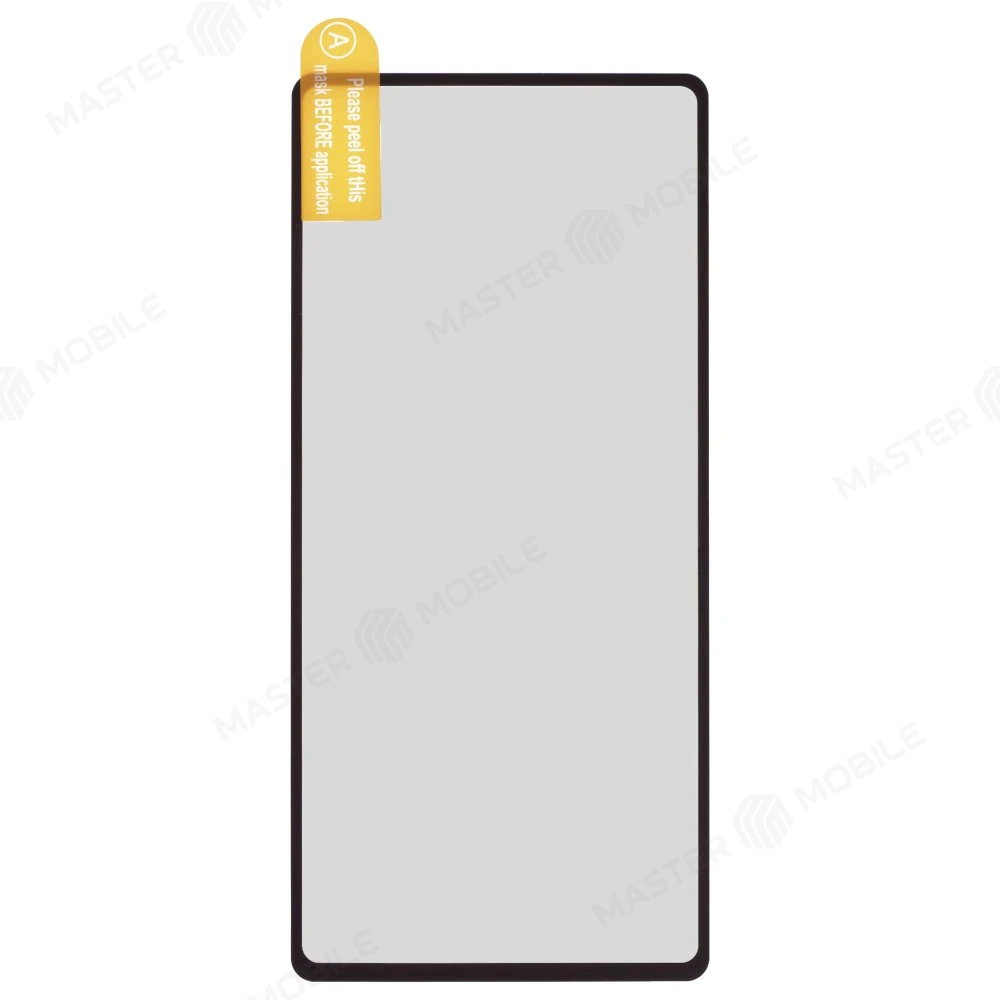 Защитное стекло 3D тех. пак. для Google Pixel 7A (GWKK3/GHL1X/G0DZQ/G82U8) (черный) 