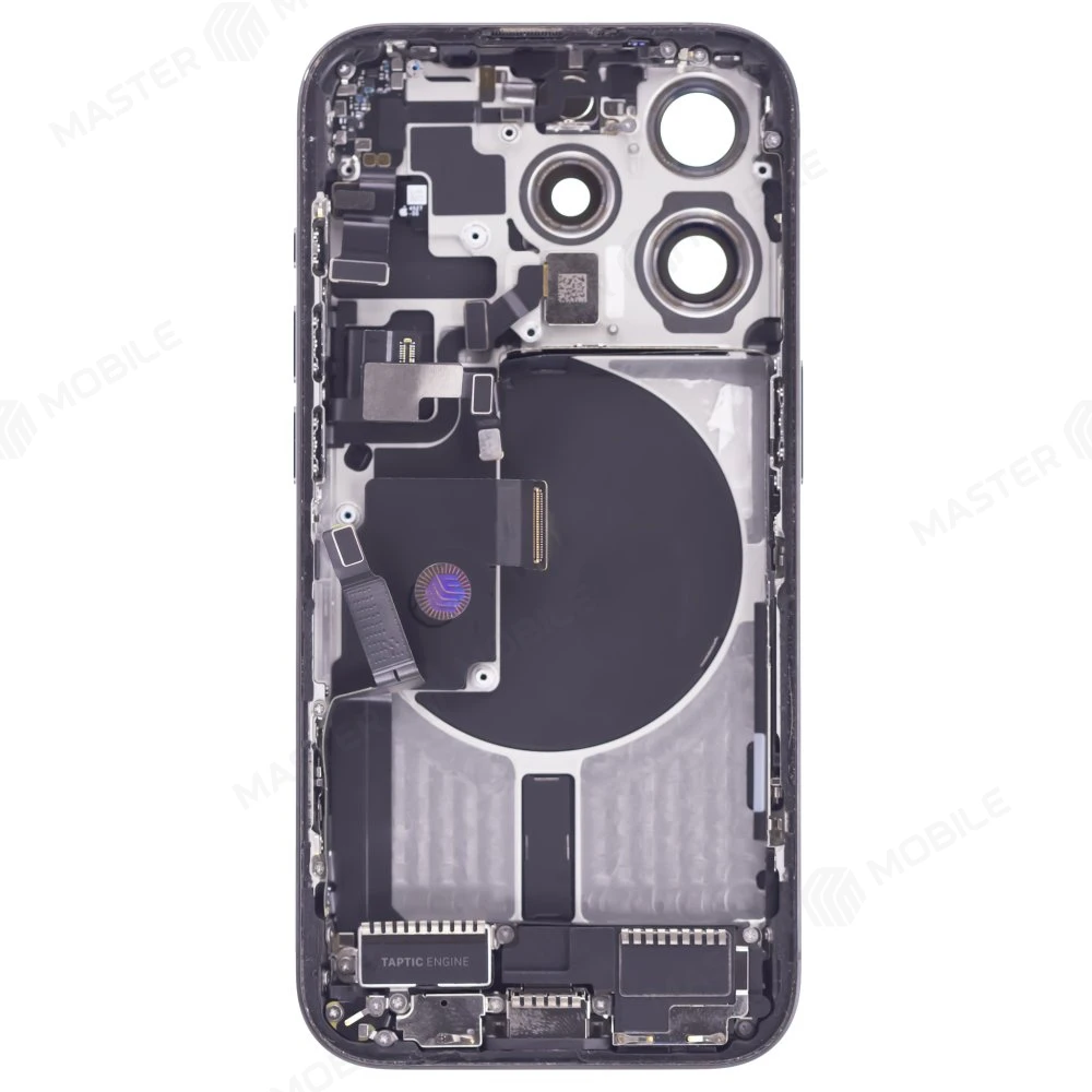 Корпус для Apple iPhone 15 Pro (черный) (в сборе) (с разбора) (ORIG100) (возможен дефект ЛКП) фото №2