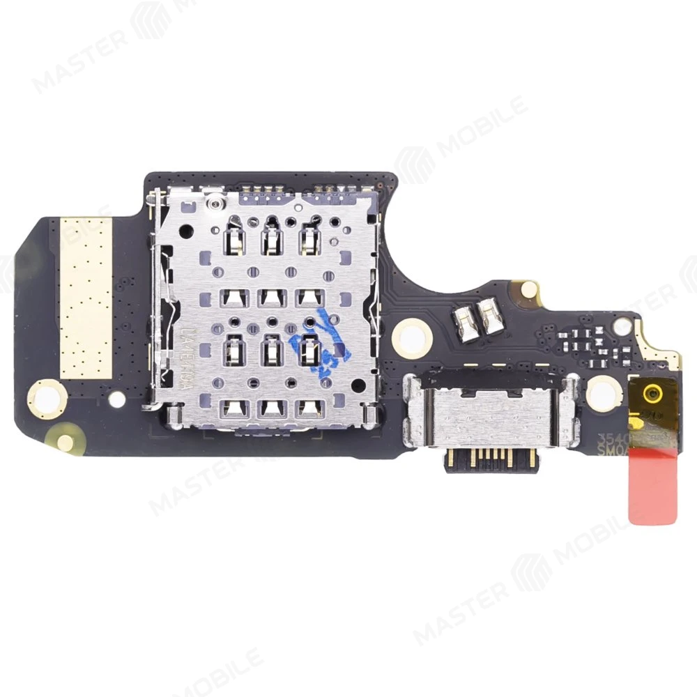 Нижняя плата для Xiaomi Poco X4 Pro 5G (2201116PG) / Redmi Note 11 Pro 4G (2201116TG) и др. с комп. + разъем зарядки + микрофон + разъем SIM (ORIG100) фото №2